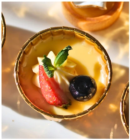 Cream Brulee from the Choijin finger food special set menu.
