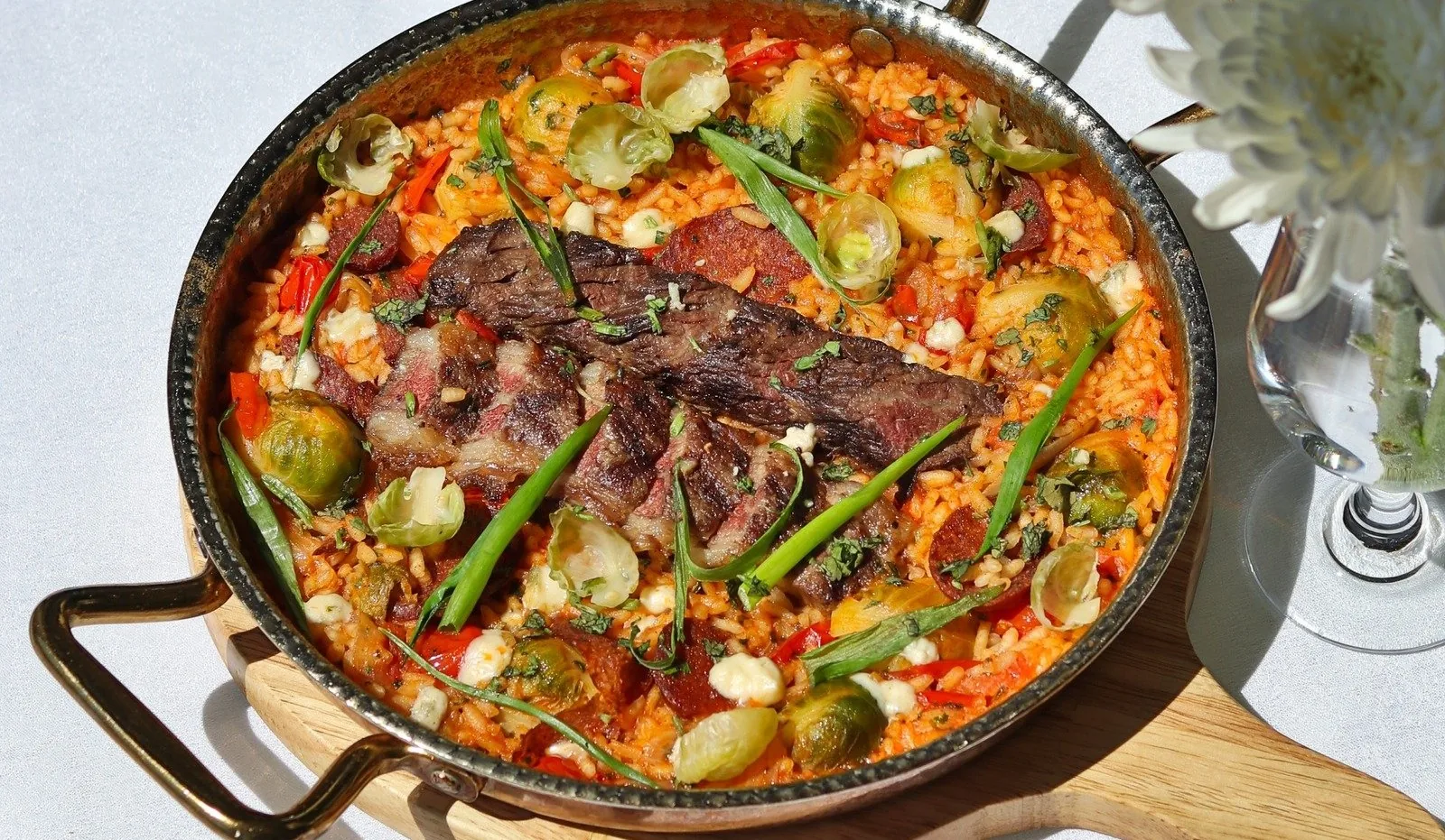 Paella de carne